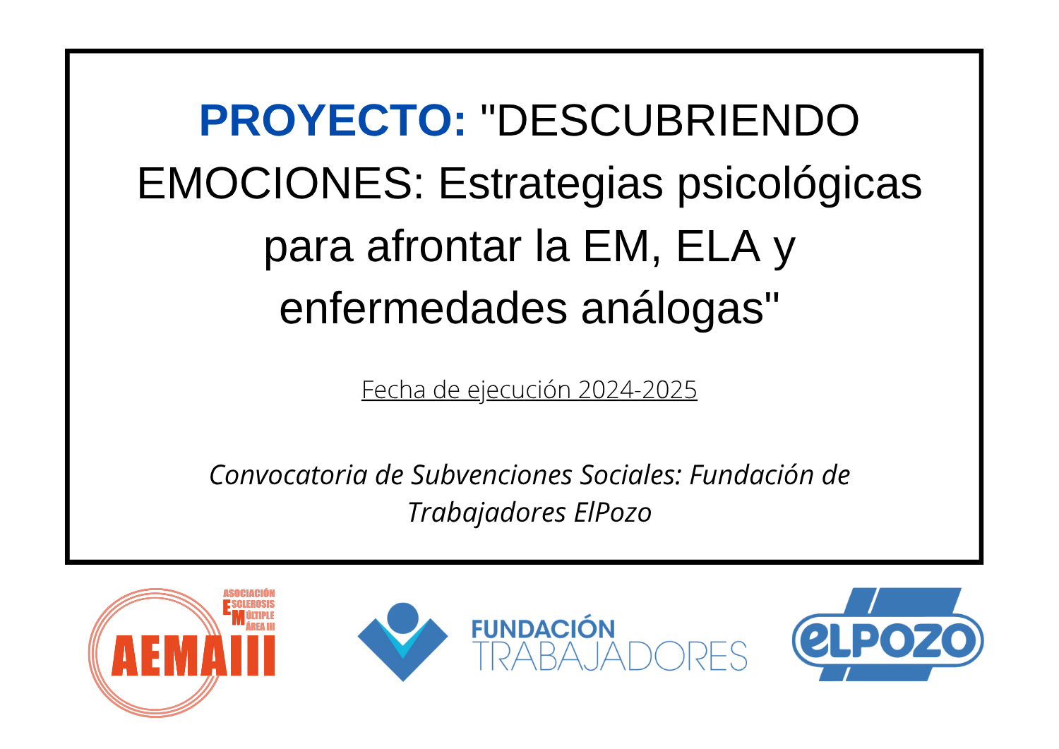 Cartel Descubriendo Emociones