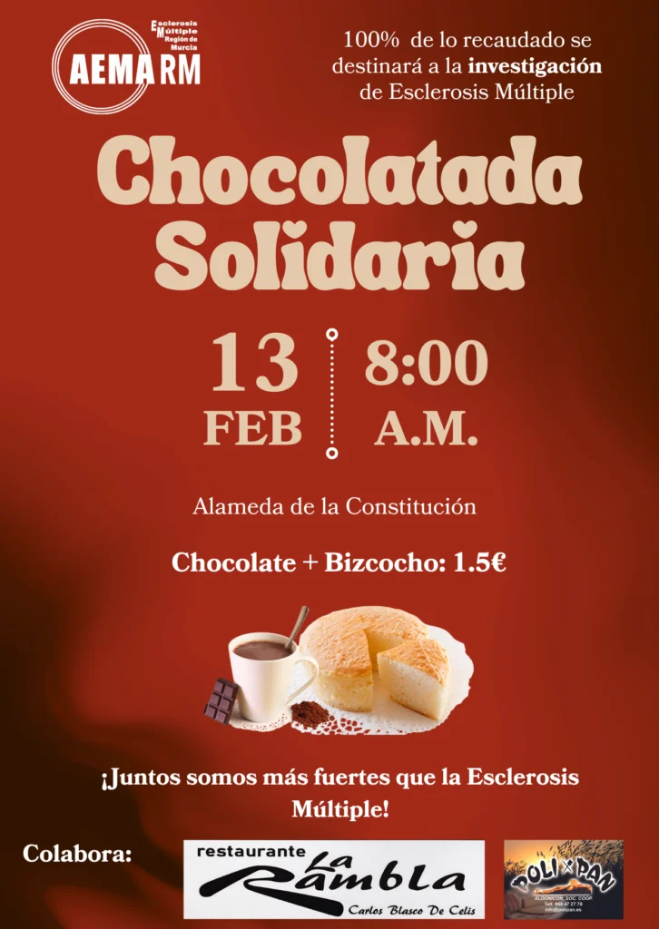 Cartel chocolatada por la EM