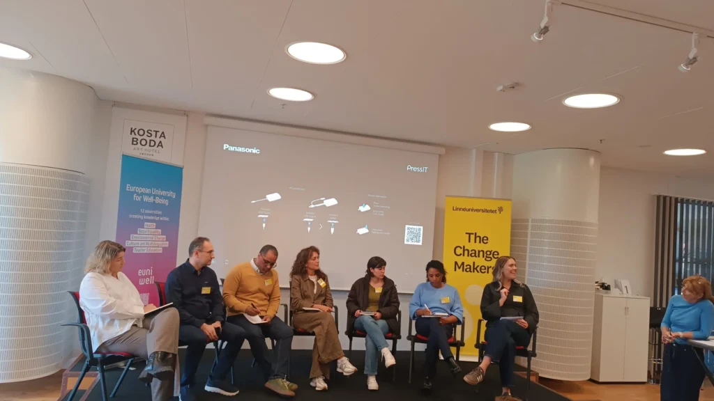 Francisco del Vas durante la mesa redonda de EUniWell en Suecia